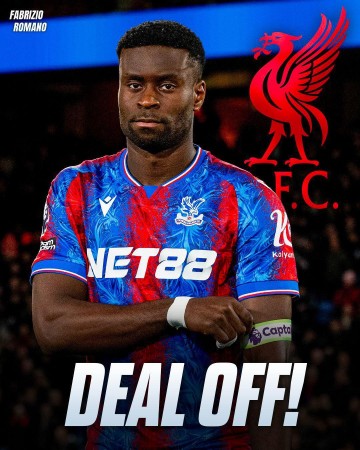 卫报：水晶宫后卫格伊不满转会利物浦告吹，计划近期发布个人声明